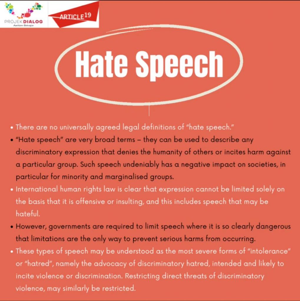 essay on online hate speech